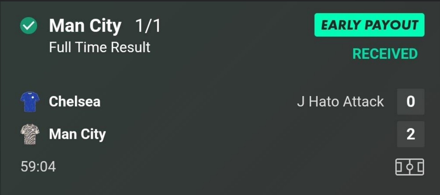 Manchester City to win Chelsea vs Manchester City Premier League